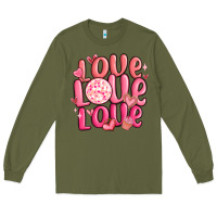 Army Green love love love valentines day Long Sleeve Tee - MaliasSmallBusiness