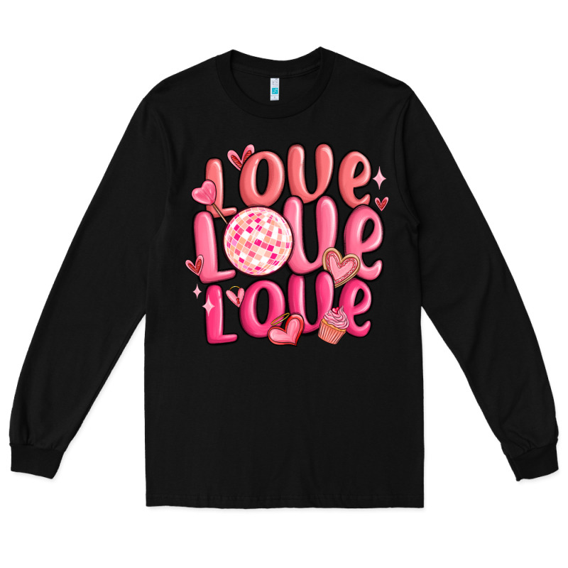 Love Love Love Valentines Day Long Sleeve Tee by MaliasSmallBusiness | Teevron