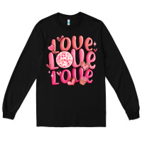 Black love love love valentines day Long Sleeve Tee - MaliasSmallBusiness