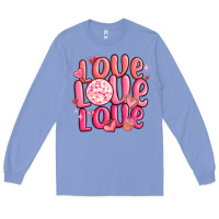Colony Blue love love love valentines day Long Sleeve Tee - MaliasSmallBusiness