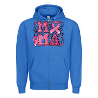 True Royal Breast Cancer Awareness mama ribbon Zipper Hoodie - LillyAllenDesigns