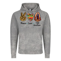 Cloud Rock Peace Love Lady Of Guadalupe Vintage Hoodie - RanaPortraitStore
