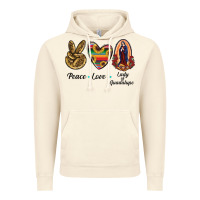 Vintage Artic Peace Love Lady Of Guadalupe Vintage Hoodie - RanaPortraitStore