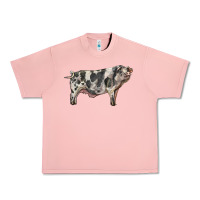 Salmon Spotted Pig Urban Heavy Tee - LillyAllenDesigns