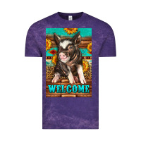 Cloud Purple western pig garden Vintage Tee - LillyAllenDesigns