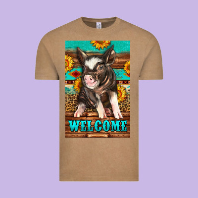 Western Pig Garden Vintage Tee Designed By Lillyallendesigns