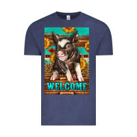 Vintage Denim western pig garden Vintage Tee - LillyAllenDesigns