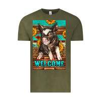 Vintage Olive western pig garden Vintage Tee - LillyAllenDesigns