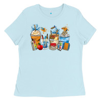 Baby Blue art teacher coffee cups Ladies Tee - Zillion Design Studio