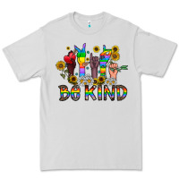 Dove Grey be kind Premium Tee - CowhideDigitalArt