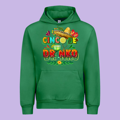 Cinco De Drinko Urban Hoodie Designed By Fadigitalartstudio