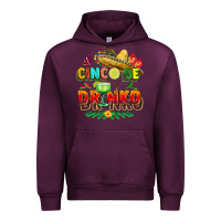 Mauve Wine Cinco de drinko Urban Hoodie - FaDigitalArtStudio