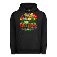 Pigment Black Cinco de drinko Urban Hoodie - FaDigitalArtStudio