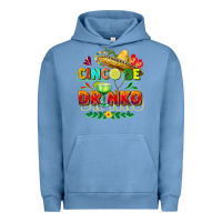 Pigment Pebble Blue Cinco de drinko Urban Hoodie - FaDigitalArtStudio