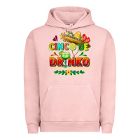Pigment Salmon Cinco de drinko Urban Hoodie - FaDigitalArtStudio