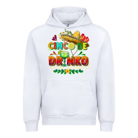 White Cinco de drinko Urban Hoodie - FaDigitalArtStudio