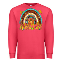 Cardinal Hello Fall with Rainbow Premium Sweatshirt - texasbilliewilder