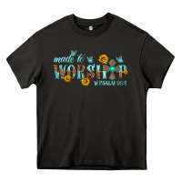 Asphalt made to worship with sunflowers Heavy Core Tee - HRA Design Shop