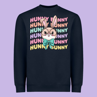 Hunny Bunny Heavyweight Sweatshirt Designed By Maliassmallbusiness