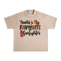 French Oak santa's favorite firefighter Urban Heavy Tee - AdoDesignShop