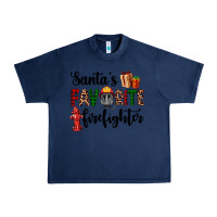 Navy santa's favorite firefighter Urban Heavy Tee - AdoDesignShop