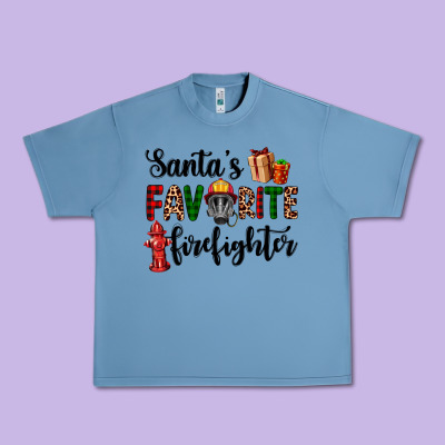 Santa's Favorite Firefighter Urban Heavy Tee Designed By Adodesignshop