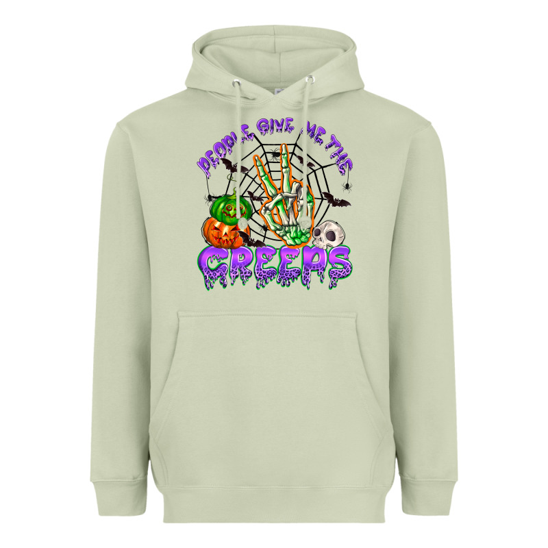 People Give Me The Creeps Heavyweight Hoodie by NancyCooperArtShop | Teevron