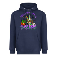 Navy people give me the creeps Heavyweight Hoodie - NancyCooperArtShop