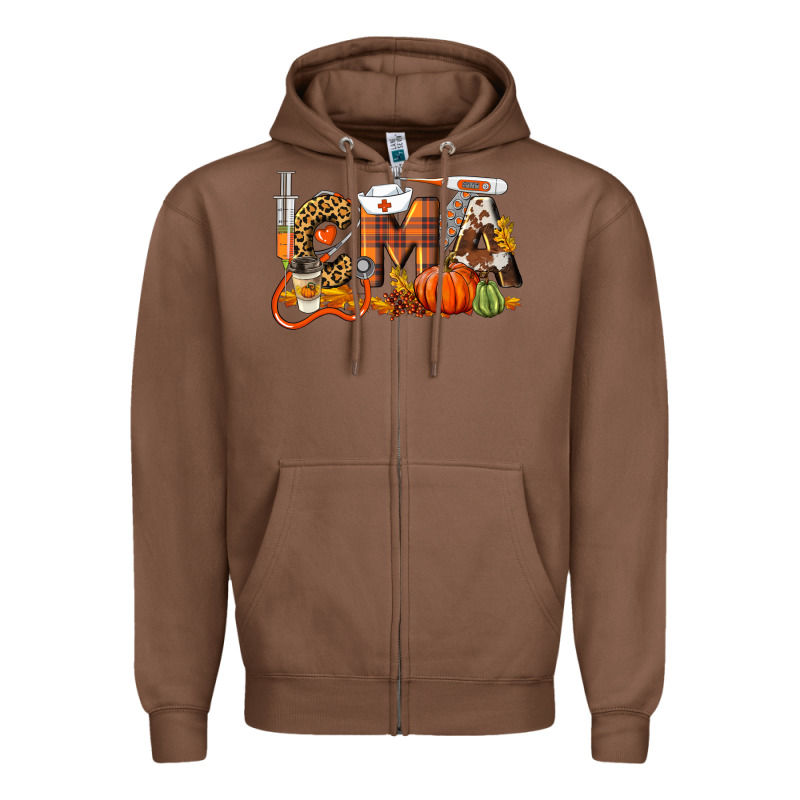 Fall Cma Certified Medical Assistant Zipper Hoodie by LillyAllenDesigns | Teevron