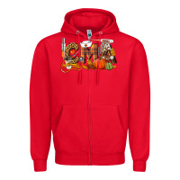Red Fall CMA Certified Medical Assistant Zipper Hoodie - LillyAllenDesigns
