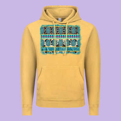 Turquoise Gemstone Background Vintage Hoodie Designed By Adodesignshop