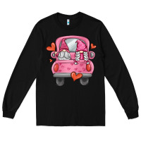Black valentines day gnome truck Long Sleeve Tee - MaliasSmallBusiness