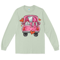 Matcha valentines day gnome truck Long Sleeve Tee - MaliasSmallBusiness
