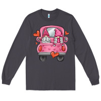 Smoke valentines day gnome truck Long Sleeve Tee - MaliasSmallBusiness