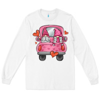 White valentines day gnome truck Long Sleeve Tee - MaliasSmallBusiness