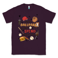 Plum at the ballpark is where i spend most of my day Classic Tee - MaliasSmallBusiness