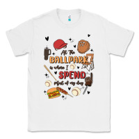 White at the ballpark is where i spend most of my day Classic Tee - MaliasSmallBusiness