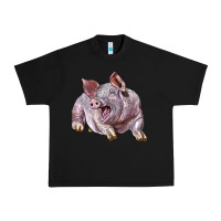 Black Landrace Pig Urban Heavy Tee - LillyAllenDesigns