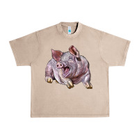 French Oak Landrace Pig Urban Heavy Tee - LillyAllenDesigns