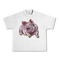Lunar Rock Landrace Pig Urban Heavy Tee - LillyAllenDesigns