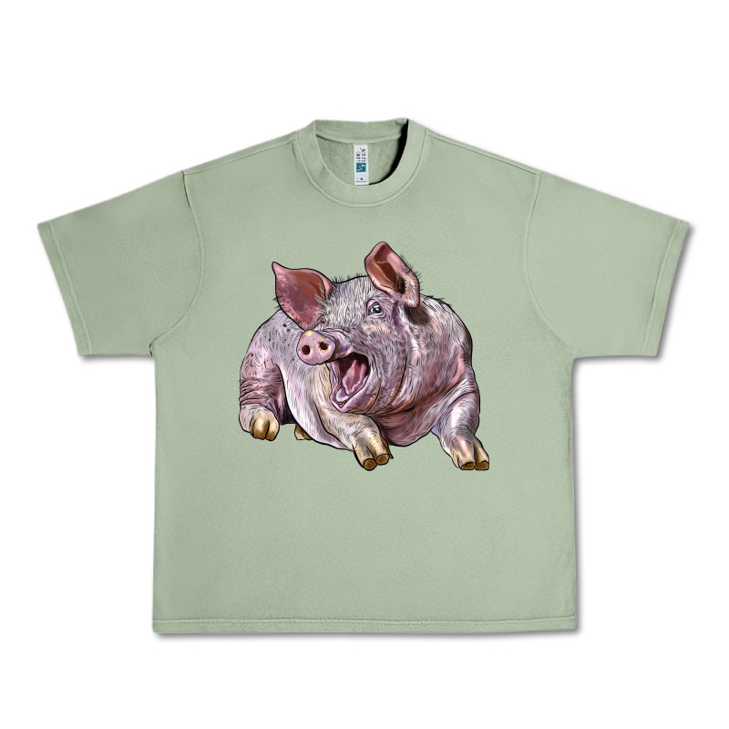 Landrace Pig Urban Heavy Tee by LillyAllenDesigns | Teevron