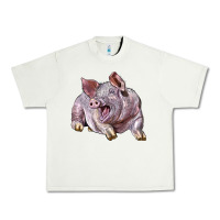 Pistachio Landrace Pig Urban Heavy Tee - LillyAllenDesigns