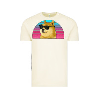 Vintage Arctic doge coin bitcoin hodl retro sunset Vintage Tee - Jasminsmagicworld