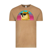 Vintage Camel doge coin bitcoin hodl retro sunset Vintage Tee - Jasminsmagicworld