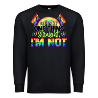 Black Let's get one thing straight i'm not Pride LGBTQ+ Premium Sweatshirt - NancyCooperArtShop