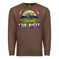 Chestnut Let's get one thing straight i'm not Pride LGBTQ+ Premium Sweatshirt - NancyCooperArtShop