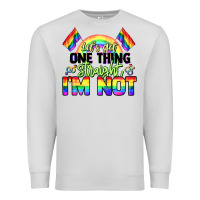 Dove Grey Let's get one thing straight i'm not Pride LGBTQ+ Premium Sweatshirt - NancyCooperArtShop