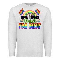 Oatmeal Heather Let's get one thing straight i'm not Pride LGBTQ+ Premium Sweatshirt - NancyCooperArtShop