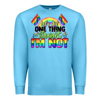 Ocean Blue Let's get one thing straight i'm not Pride LGBTQ+ Premium Sweatshirt - NancyCooperArtShop