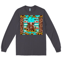 Smoke texas longhorn sunflower gemstone Long Sleeve Tee - JahusDesignShop